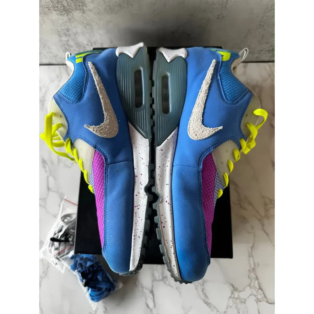 Nike Air Max 90 Undefeated Pacific Blue CQ2289-400 Mens 14 - Picture 5 of 8